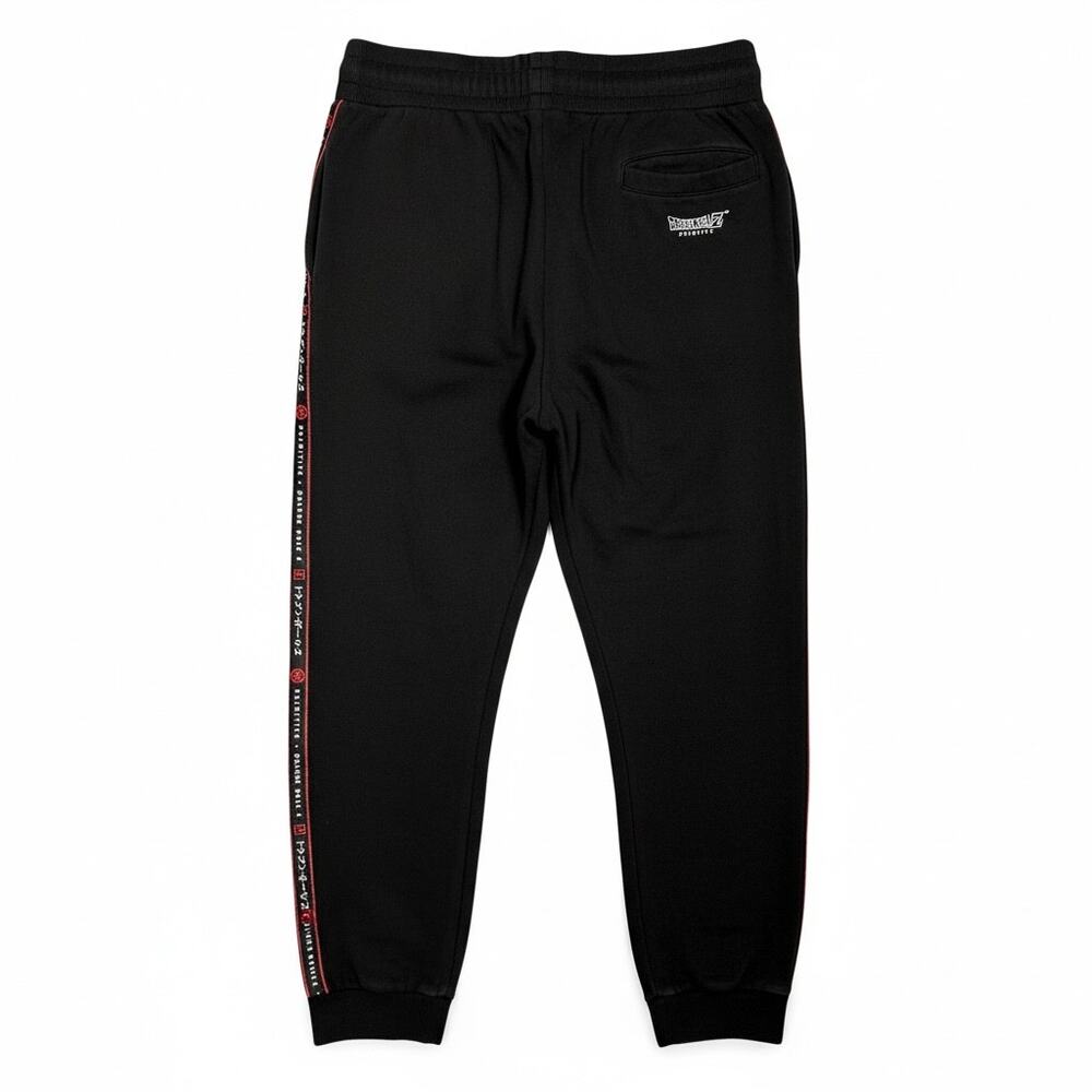 Primitive x Dragon Ball Z Men's L Goku Z Track Ribbon Sides Black Sweatpants
